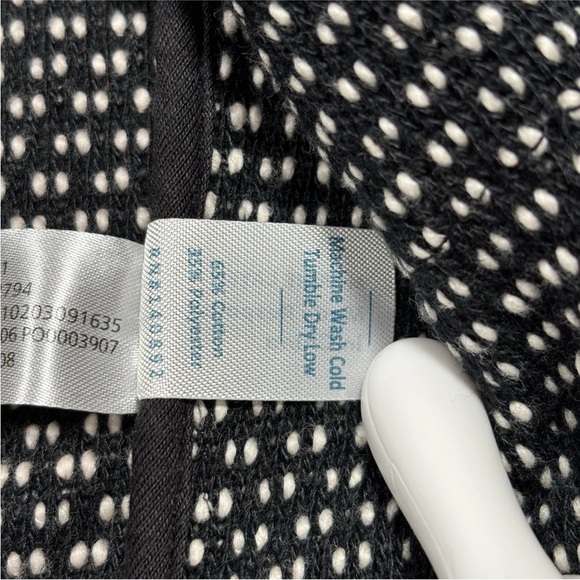 Marine Layer Cardigan Sweater Women’s Large White & Black Long Sleeve Pockets - Picture 6 of 9